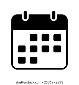 Diseño simple del símbolo del icono del calendario