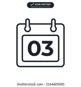calendar icon symbol template for graphic and web design collection logo vector illustration