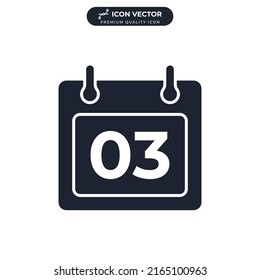 calendar icon symbol template for graphic and web design collection logo vector illustration