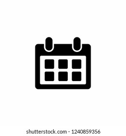 Calendar icon, calendar symbol vector.