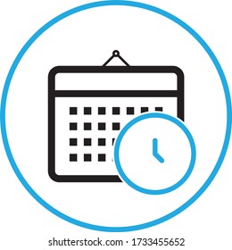 Calendar icon. Calendar symbol. Vector illustration
