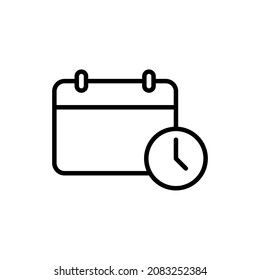 Calendar icon symbol vector illustration