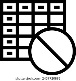 Símbolo de icono de calendario imagen vectorial