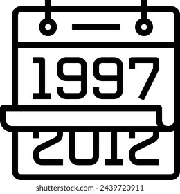 Símbolo de icono de calendario imagen vectorial