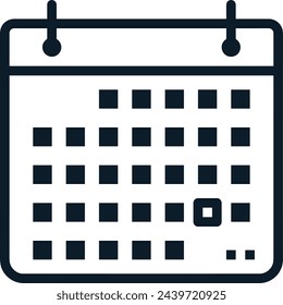 Calendar icon symbol vector image