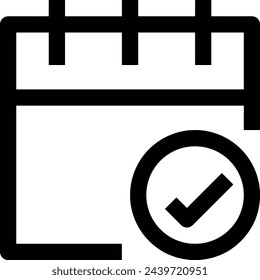 Calendar icon symbol vector image