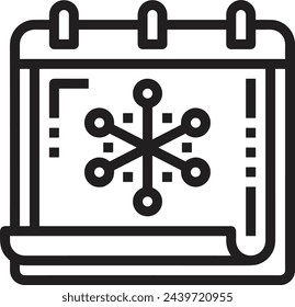 Calendar icon symbol vector image