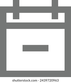 Símbolo de icono de calendario imagen vectorial