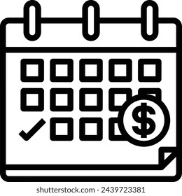 Calendar icon symbol vector image