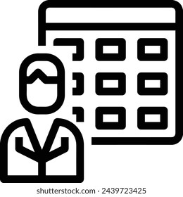 Calendar icon symbol vector image