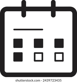 Calendar icon symbol vector image