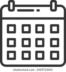Calendar icon symbol vector image