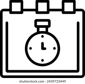 Símbolo de icono de calendario imagen vectorial