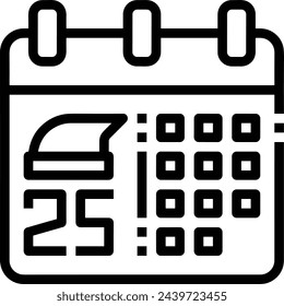 Vektorgrafik des Kalendersymbol
