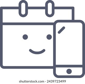 Símbolo de icono de calendario imagen vectorial