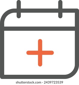 Símbolo de icono de calendario imagen vectorial