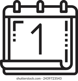 Calendar icon symbol vector image