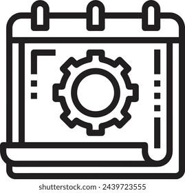 Símbolo de icono de calendario imagen vectorial