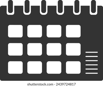 Calendar icon symbol vector image