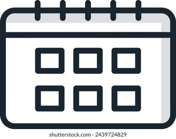 Calendar icon symbol vector image