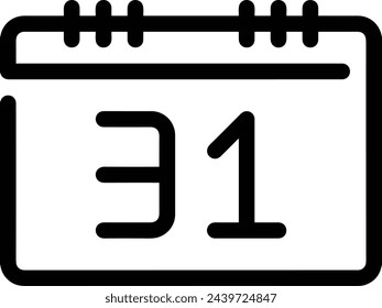 Símbolo de icono de calendario imagen vectorial