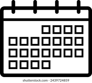 Vektorgrafik des Kalendersymbol