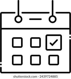 Calendar icon symbol vector image