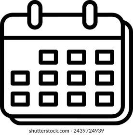 Calendar icon symbol vector image