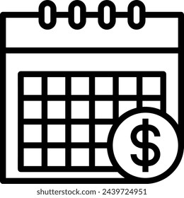 Calendar icon symbol vector image