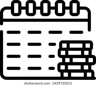 Calendar icon symbol vector image