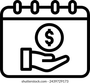 Calendar icon symbol vector image