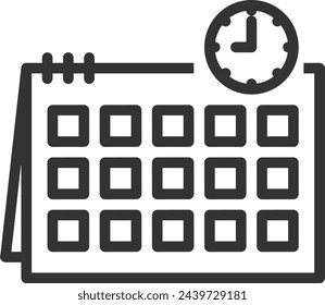 Calendar icon symbol vector image