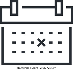 Símbolo de icono de calendario imagen vectorial