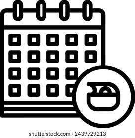 Calendar icon symbol vector image