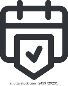 Símbolo de icono de calendario imagen vectorial