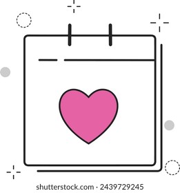 Símbolo de icono de calendario imagen vectorial