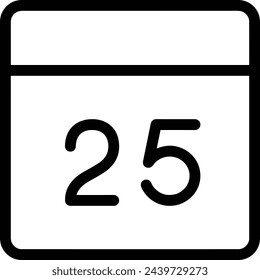 Símbolo de icono de calendario imagen vectorial