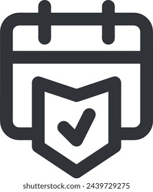 Símbolo de icono de calendario imagen vectorial