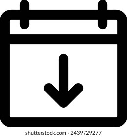 Calendar icon symbol vector image