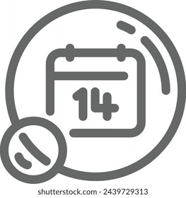 Calendar icon symbol vector image