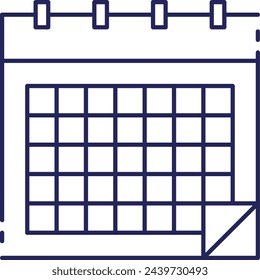 Calendar icon symbol vector image