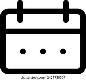 Símbolo de icono de calendario imagen vectorial