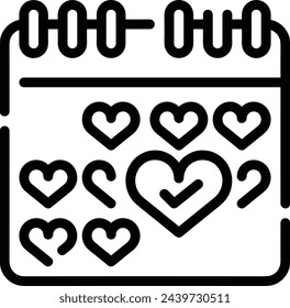 Calendar icon symbol vector image