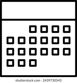 Símbolo de icono de calendario imagen vectorial