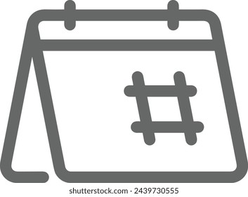 Calendar icon symbol vector image