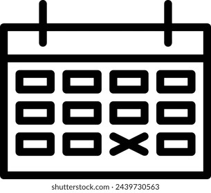 Calendar icon symbol vector image