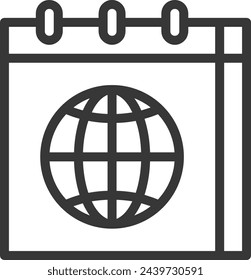 Calendar icon symbol vector image
