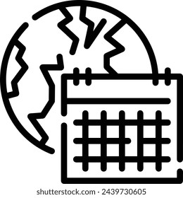 Calendar icon symbol vector image