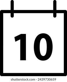 Símbolo de icono de calendario imagen vectorial