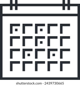 Calendar icon symbol vector image